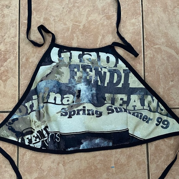 Fendi Spring Summer 1992 Archive Halter Top Shirt - Picture 2 of 3